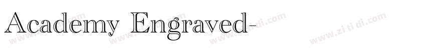 Academy Engraved字体转换
